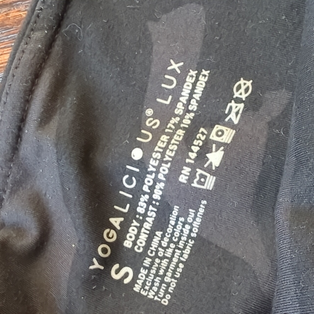 Bundle of 3 Biker Shorts - Blue Kyodan, Black Tesla, Black Camo Yogalicious - Picture 12 of 16
